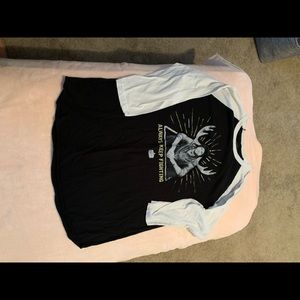 Always Keep Fighting baseball style tee